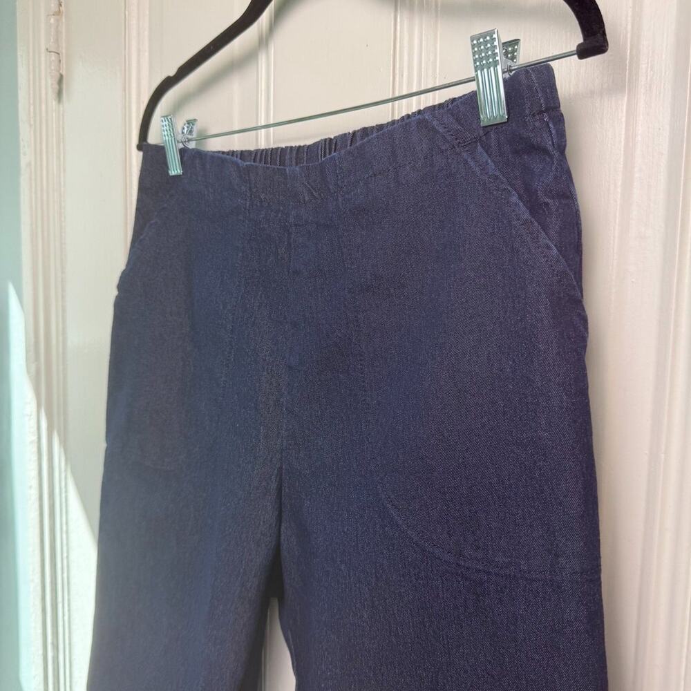 Denim & Co. Elastic Waist Crop Jeans Womens Medium Petite NWOT - Picture 2 of 8